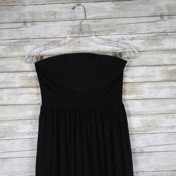Honey and Rosie Black Tube Top Maxi Dress sz Sm - Picture 3 of 7
